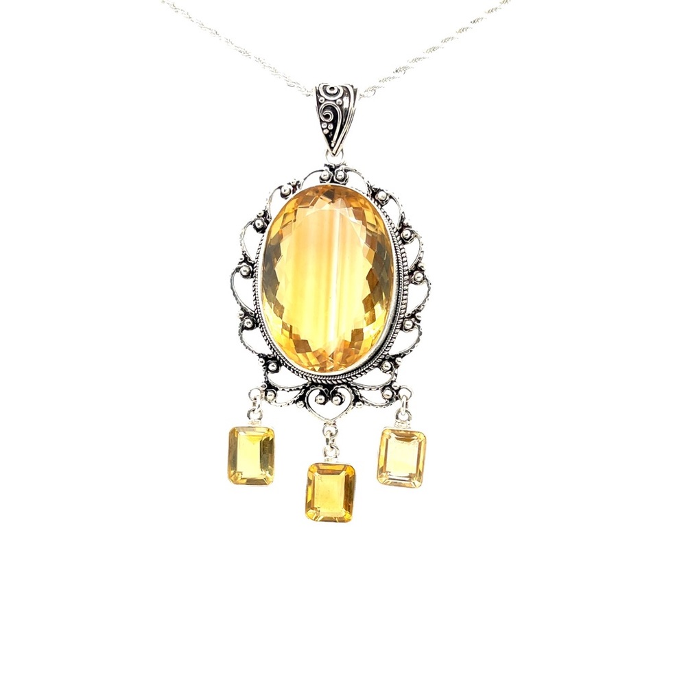COPY - Citrine necklace 925 Sterling silver kit